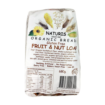 Naturis  Gluten Free Fruit and Nut Loaf (Sliced) - Fresh 680g